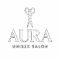 AURA unisex salon logo.