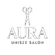 AURA unisex salon logo.